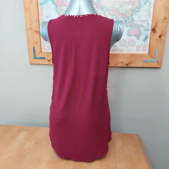 Juicy Couture Women's Tank Top Leopard Print Sequined Dark Fuchsia Small - Picture 2 of 10